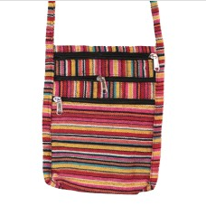 4-Zipper Baja Pattern Mini Crossbody Bag - HalfMoonMusic