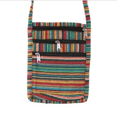 4-Zipper Baja Pattern Mini Crossbody Bag - HalfMoonMusic