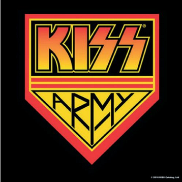 KISS Army Pennant Cork Coasters - HalfMoonMusic