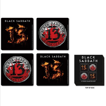 Black Sabbath Coaster Set: 13 - HalfMoonMusic