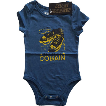 Kurt Cobain Laces Onesie - HalfMoonMusic