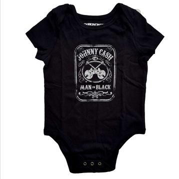 Johnny Cash Man In Black Onesie - HalfMoonMusic