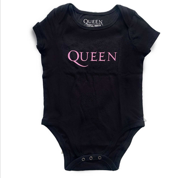 Queen Pink Logo Onesie - HalfMoonMusic