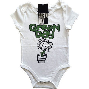 Green Day Flower Pot Onesie - HalfMoonMusic