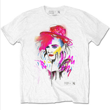 Men's Boy George Drawn Portrait T-Shirt - HalfMoonMusic