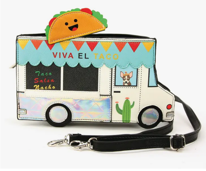 Novelty Taco Truck Crossbody Bag - HalfMoonMusic