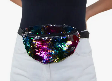 Rainbow Sequin Fanny Pack - HalfMoonMusic