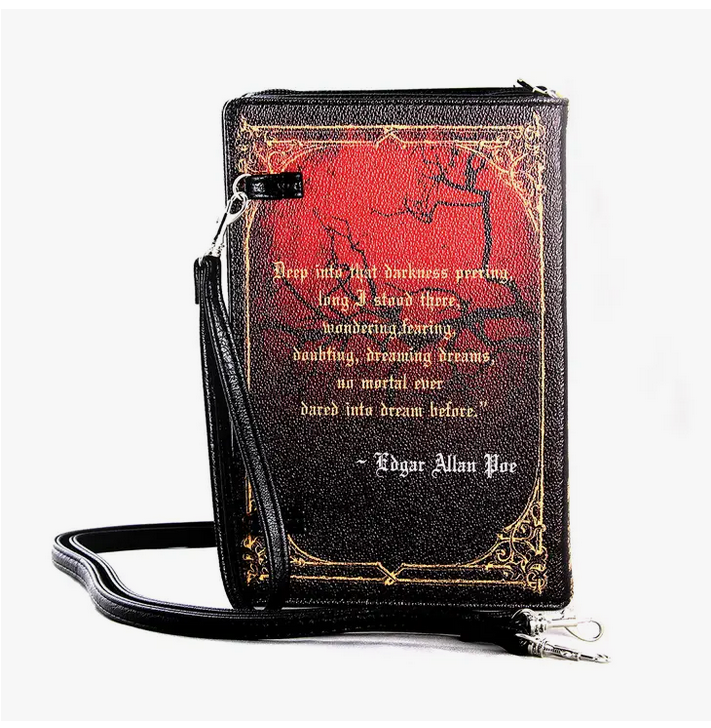 Novelty The Raven Book Crossbody Bag - HalfMoonMusic