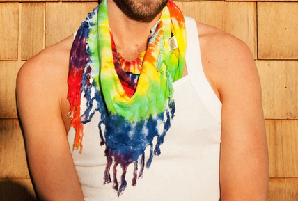 Cali Kind Bandana/Scarf with Fringe - HalfMoonMusic