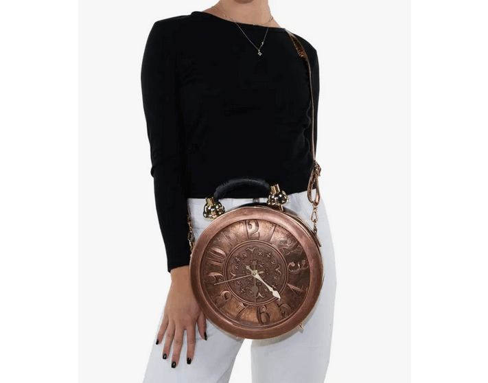 Antique Clock Crossbody Bag - HalfMoonMusic