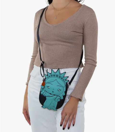 Vinyl Statue of Liberty Crossbody Bag - HalfMoonMusic