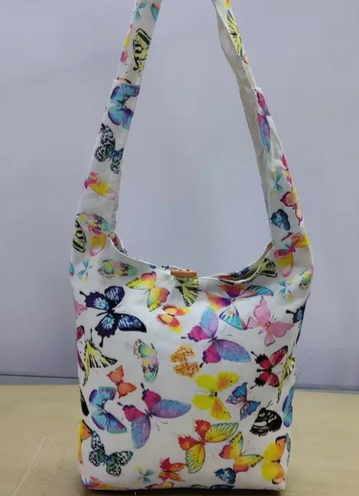 Butterfly Print Canvas Bag - HalfMoonMusic