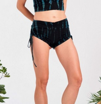Dark Tie-Dye Spandex Rayon Shorts - HalfMoonMusic