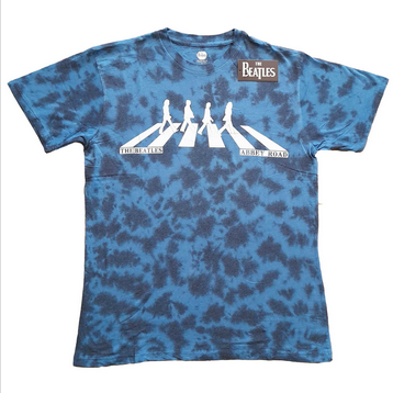 Men's Beatles Abbey Road Crossing Tie-Dye T-Shirt - HalfMoonMusic