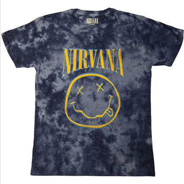 Men's Nirvana Smiley Tie Dye T-Shirt - HalfMoonMusic