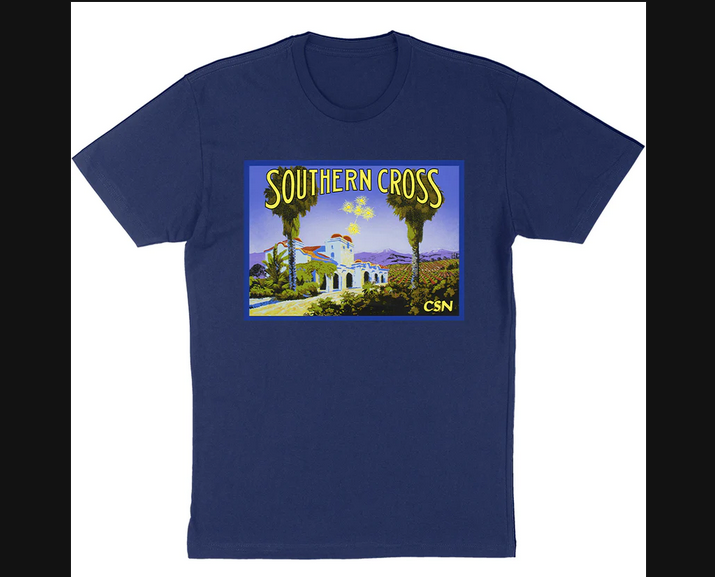 Men's Crosby Stills & Nash Southern Cross T-Shirt - HalfMoonMusic