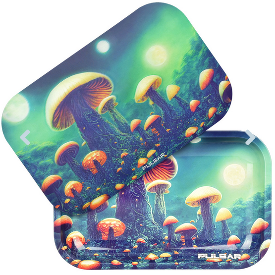 Planet Fungi Rolling Tray & 3D Magnetic Cover - HalfMoonMusic