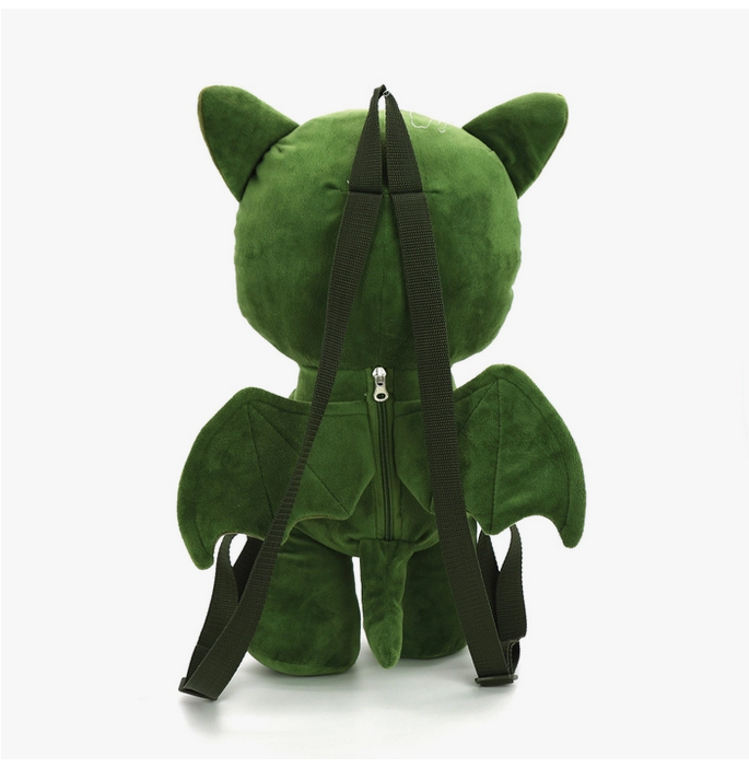 Cthulu Stuffed Backpack - HalfMoonMusic