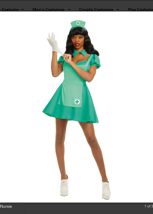Women's Halloween Costume - Nursie - HalfMoonMusic