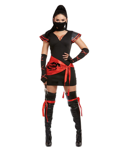 Women's Halloween Costume - Ninja - HalfMoonMusic