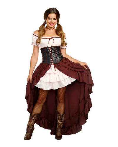 Women's Halloween Costume - Saloon Gal - HalfMoonMusic
