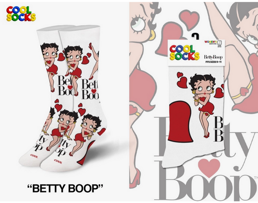 Women's Betty Boop Socks - HalfMoonMusic
