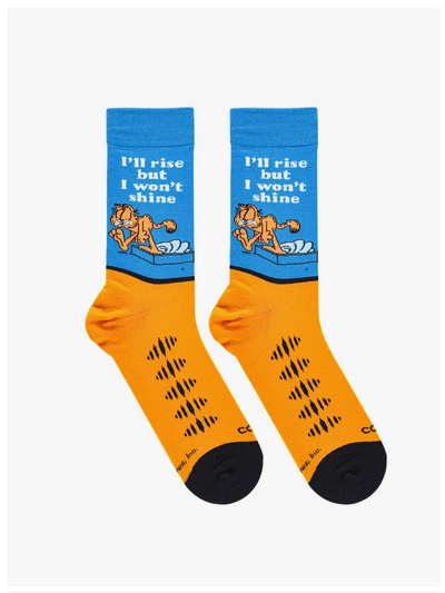 Men's Garfeild Rise & Shine Socks - HalfMoonMusic