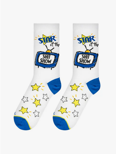 Women's Star of the Sh*t Show Socks - HalfMoonMusic