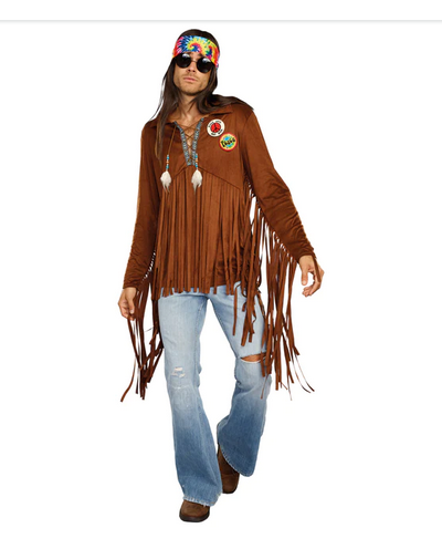 Men's Halloween Costume - Hippie Dude - HalfMoonMusic