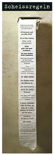 Scheissregeln Poster - HalfMoonMusic