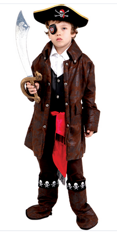 Boy's Halloween Costume - Carribean Pirate - HalfMoonMusic