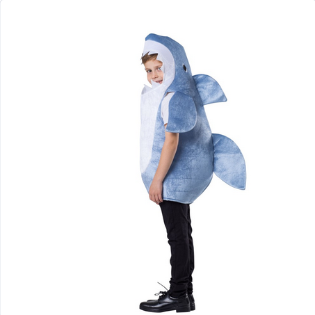 Boy's Halloween Costume - Blue Shark - HalfMoonMusic