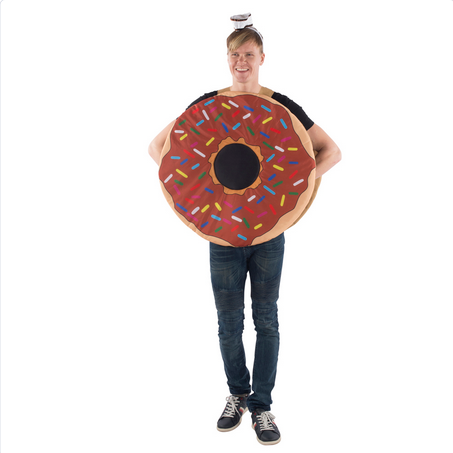 Adult Halloween Costume - Sprinkled Donut - HalfMoonMusic