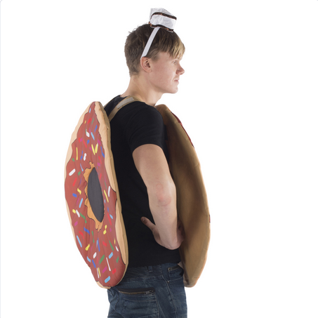Adult Halloween Costume - Sprinkled Donut - HalfMoonMusic