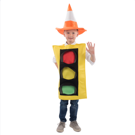Kid's Halloween Costume Traffic Light - HalfMoonMusic