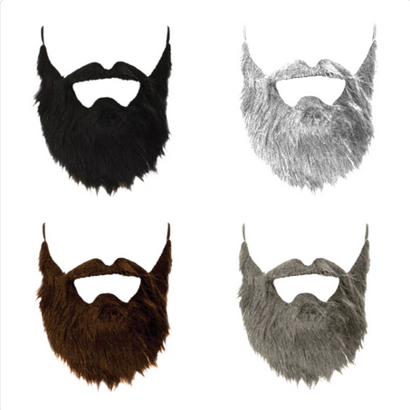 Men's Halloween Costume Accessory - Beard & Mustache - HalfMoonMusic