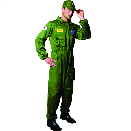 Men's Halloween Costume - Air Force Pilot - HalfMoonMusic