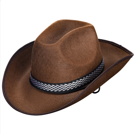 Men's Halloween Costume Accessory - Cowboy Hat - HalfMoonMusic