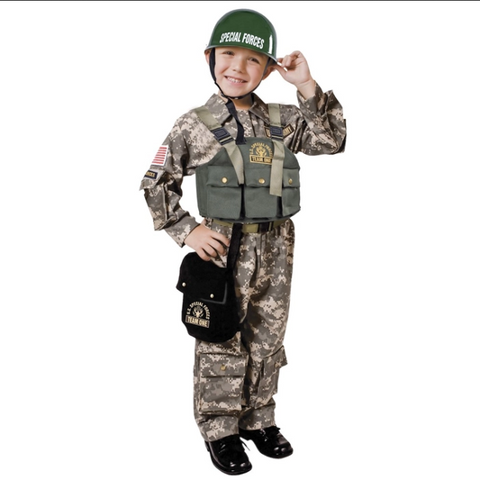 Boy's Halloween Costume - Special Forces Soldier - HalfMoonMusic