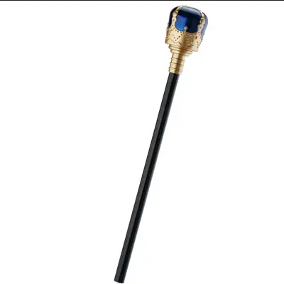 Halloween Costume Accessory - Royal Blue Orb Scepter - HalfMoonMusic