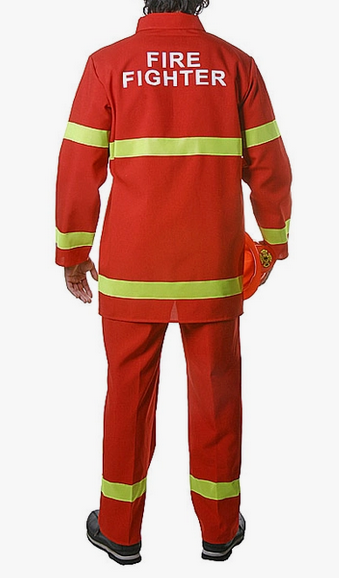 Men's Halloween Costume - Firefighter - HalfMoonMusic
