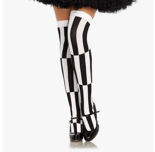 Women's Halloween Costume Accessory - Illusion Thigh High Stockings - HalfMoonMusic
