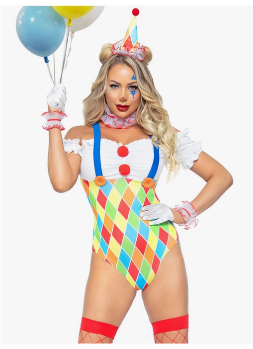 Women's Halloween Costume - Clown Cutie - HalfMoonMusic
