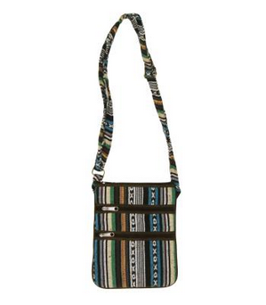 Cotton Trim Passport Bag - HalfMoonMusic