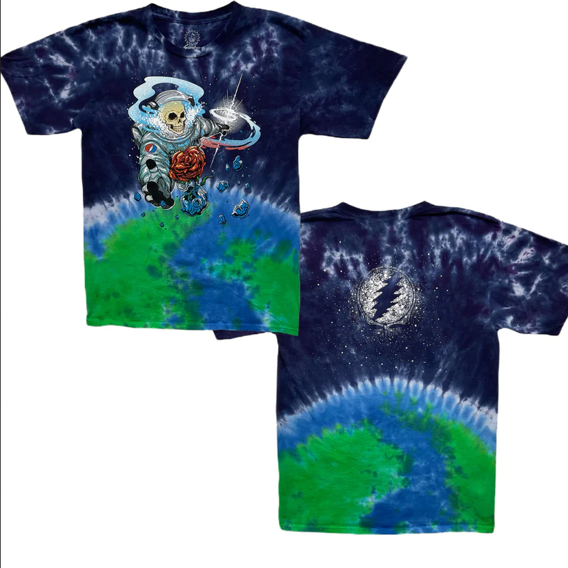 Grateful Dead Spiral Trippy Bears Tie-Dye T-Shirt - XL