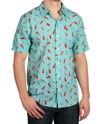 Men's Hot Sauce Summer Hawaiian Shirt - HalfMoonMusic