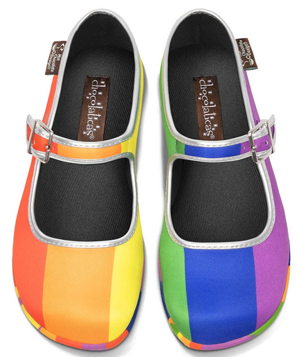 Chocolaticas® Pride Women's Mary Jane Flat - HalfMoonMusic