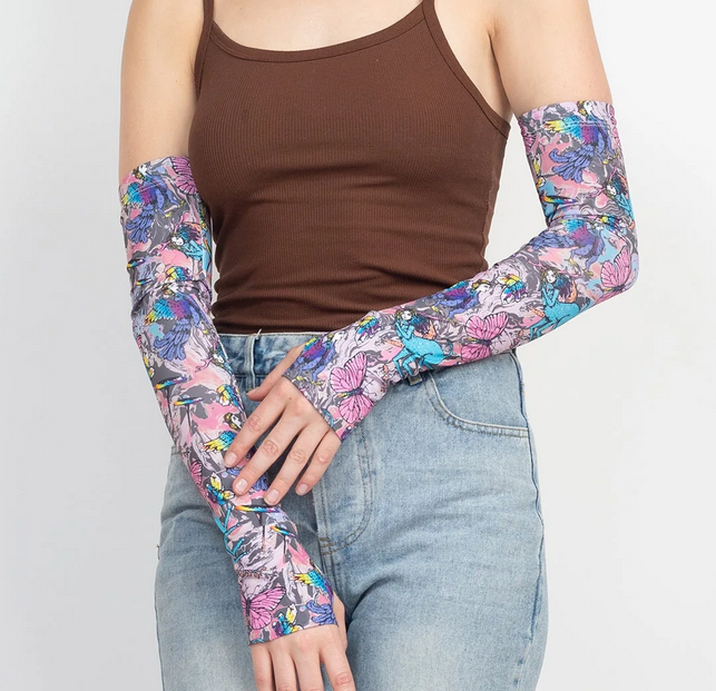 Boho Mythological Creatures Arm Sleeve Warmers - HalfMoonMusic