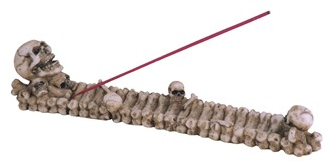 Skull Incense Burner - HalfMoonMusic