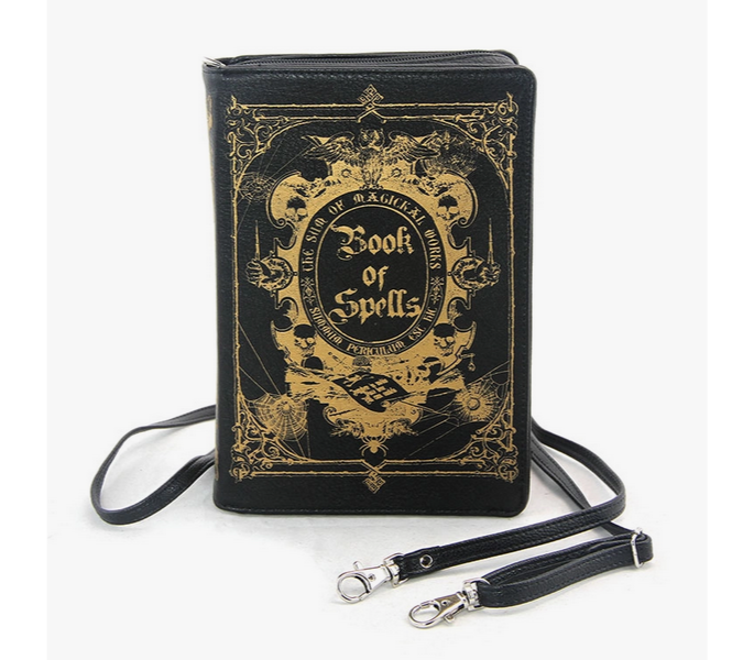 Book of Spells Clutch Bag - HalfMoonMusic